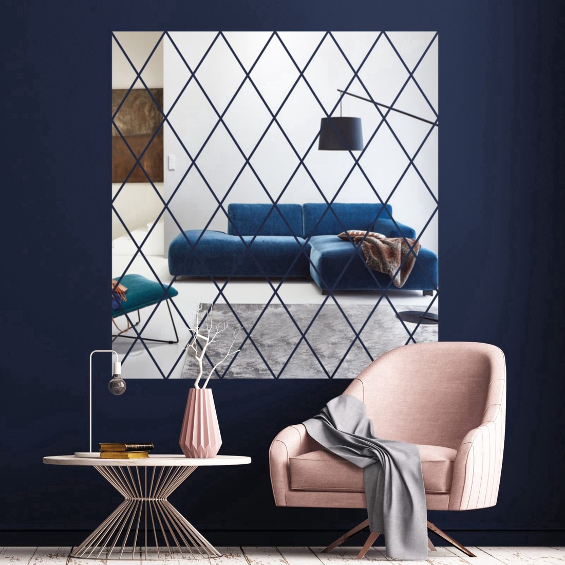 Зеркало QF Ромбы 7412567