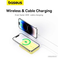 Внешний аккумулятор Baseus MagPro Magnetic Bracket Wireless Fast-Charging Power Bank 20W 5000mAh (желтый)