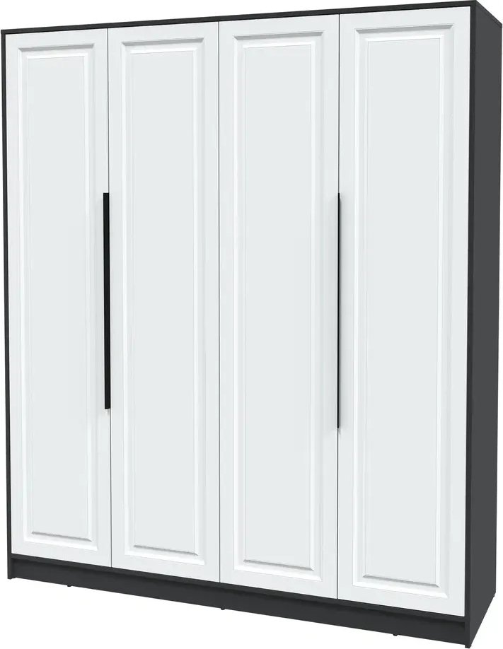 

Шкаф распашной Интерлиния Концепт КТ-Ш4 Деко (антрацит/белый)