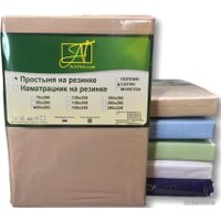 Простыня Альвитек Сатин однотонный на резинке 140x200x25 ПР-СО-Р-140-МОК (мокко)