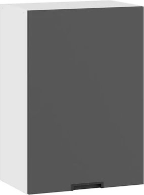 

Шкаф навесной Трия Гренада 1В5 с одной дверью (белый/холст вулкан)