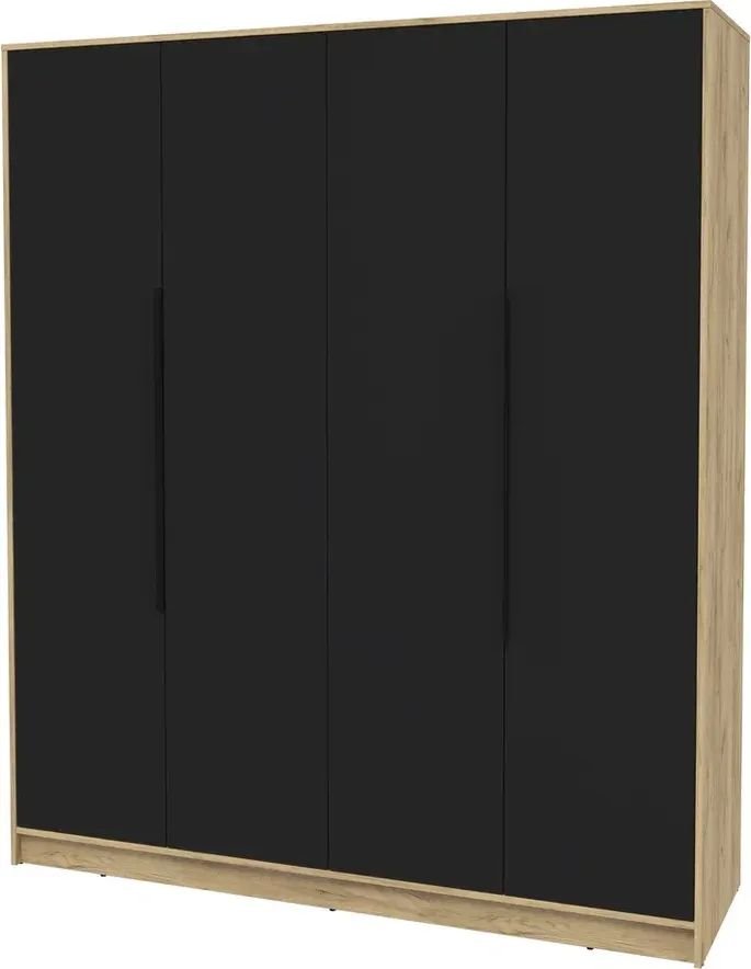 

Шкаф распашной Интерлиния Концепт КТ-Ш4 Глосс (дуб золотой/черный)