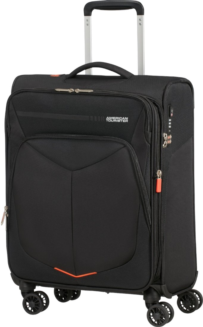 

Чемодан-спиннер American Tourister Summerfunk Black 55 см (с увеличением, 4 колеса)