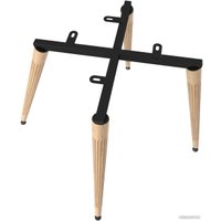 Интерьерное кресло Sheffilton SHT-ST38/S95-WH-1 (ночное затмение/прозрачный лак/черный муар)