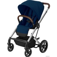 Универсальная коляска Cybex Balios S Lux 2020 (2 в 1, серебристая рама, navy blue)