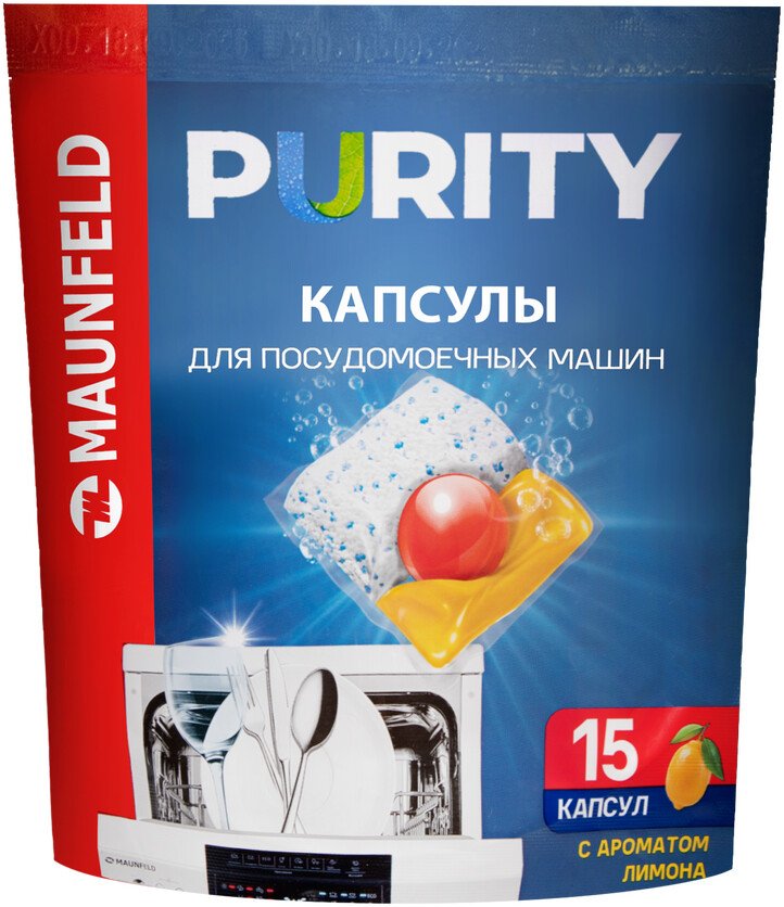 

Капсулы для посудомоечной машины MAUNFELD Purity MDC15LF (15 шт)