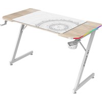 Геймерский стол Zone51 Trine 120 RGB Wood/White