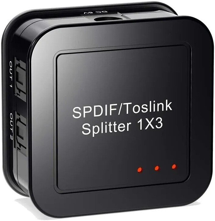 Разветвитель USBTOP 1x3 оптический (Toslink/SPDIF) MINI 559438