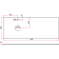 ЗОВ Столешница 13 CKP13W1195458C2S (белый)