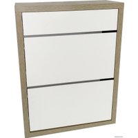 Тумба для обуви Анрат Элана 2.70ш дуб сонома/белый