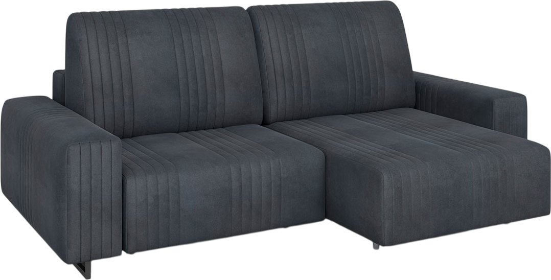 

Угловой диван Rivalli Уолтер ШП 1000 + оттоманка (Paloma Iron/черный муар)