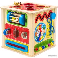 Бизиборд Alatoys Развивающий куб БК01