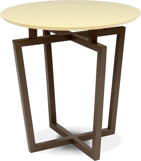 

Журнальный столик Мебелик Рилле 440 (темный кофе/бежевый круглый)