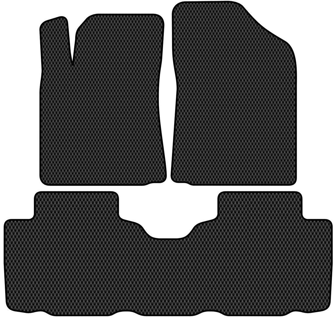 

Комплект ковриков для авто Alicosta Changan CS75 I (suv / SUV) 2018 - Н.В. (черный, ромб)