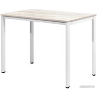 Кухонный стол Millwood Сеул Л 100x60x75 (дуб белый Craft/металл белый)