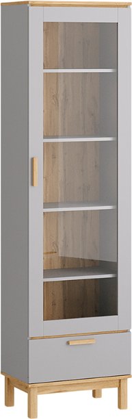 

Шкаф-пенал Modula Вирелле INV06HS-1V1S-602/398/2194(21) (BZ серый шиферDI дуб натюрель)