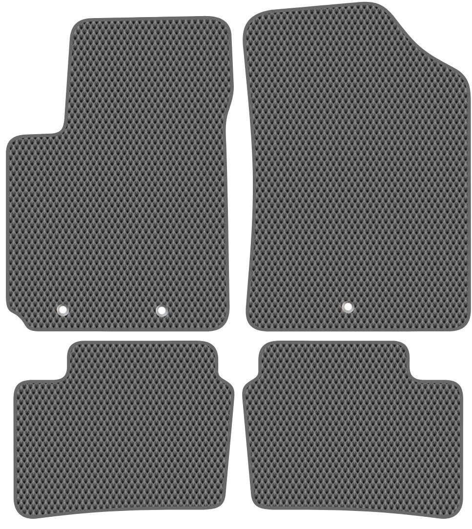 

Комплект ковриков для авто Alicosta Kia Picanto II (хэтчбек 5 дв, хэтчбэк / TA) 2011 - 2017 (серый, ромб)