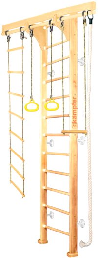 

Детский спортивный комплекс Kampfer Wooden Ladder Wall №1 (3 м, натуральный/белый)