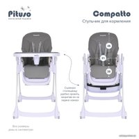Высокий стульчик Pituso Compatto (dark grey)