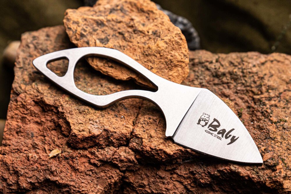 Нож-брелок Kizlyar Supreme Baby (Mini Hammy) 420HC StoneWash