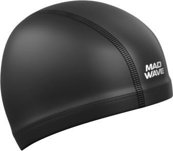 

Шапочка для плавания Mad Wave PU Coated (черный)