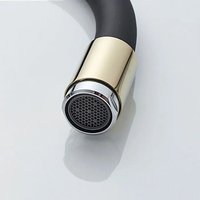 Смеситель Ledeme H98 L4898-10 (черный/хром/золотой)