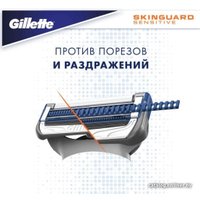 Сменные кассеты для бритья Gillette Skinguard Sensitive (6 шт) 7702018488322