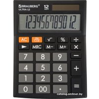 Бухгалтерский калькулятор BRAUBERG Ultra 12-BK 250491 (черный)