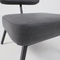 Интерьерное кресло AksHome Aspen (экокожа винтажный черный WATUSI 16/черный)