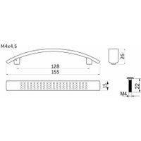  AKS скоба мет. UN87 128 сатин