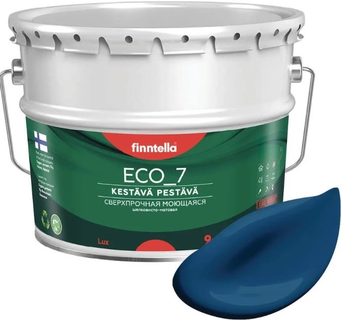 

Краска Finntella Eco 7 Sininen Kuu F-09-2-9-FL003 9 л (лазурно-синий)
