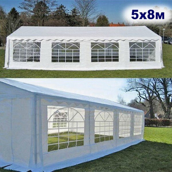 Тент-шатер Afina Garden AFM-1032W 5х8 м (белый)