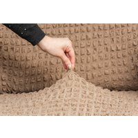 Пледы, покрывала Софатэкс Стандарт ПО-4 с оборкой 01240 (капучино)