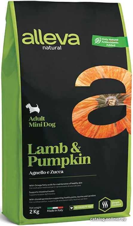 Сухой корм для собак Alleva Lamb & Pumpkin Alleva Natural Mini (ягненок с тыквой) 2 кг
