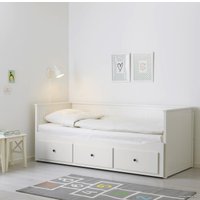 Кровать-тахта Ikea Хемнэс 200x160 (белый) 603.542.20