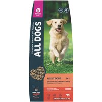 Сухой корм для собак All Dogs для взрослых собак с говядиной и овощами 20 кг