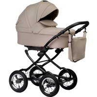 Универсальная коляска Indigo Barbara ECO Classic (2 в 1, be 02/светло-бежевая кожа)