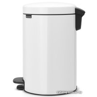 Мусорное ведро Brabantia Pedal Bin NewIcon 12 л (белый)