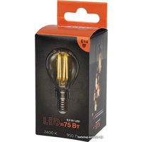 Светодиодная лампочка Rexant Шарик GL45 9.5Вт E14 950Лм 2400K теплый свет 604-137