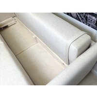 Диван Nord Star Айва Марино (микровелюр, белый)