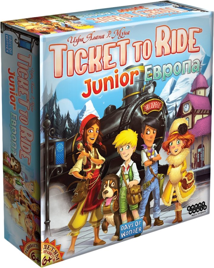 

Настольная игра Мир Хобби Ticket to Ride Junior. Европа