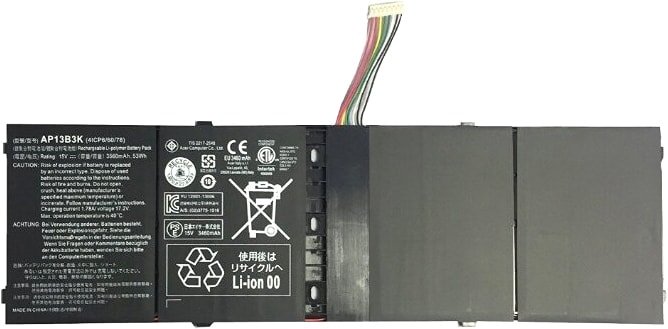 

Аккумуляторы для ноутбуков Копия Acer AP13B3K