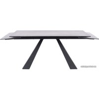 Кухонный стол Signal Salvadore Ceramic 160/240x90 (серый мрамор/черный матовый)
