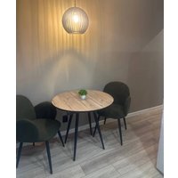 Кухонный стол ВВР Элип-2 (кера/черный конус, пластик)