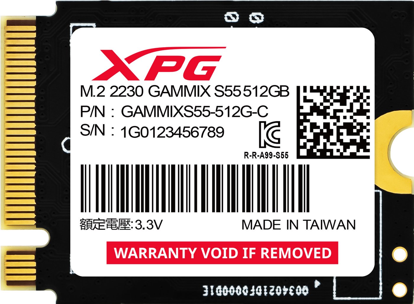 

SSD ADATA XPG Gammix S55 512GB SGAMMIXS55-512G-C