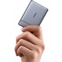 Внешний аккумулятор Baseus PicoGo AM31 Mini Magnetic Power Bank with Stand 20W 5000mAh (серый)