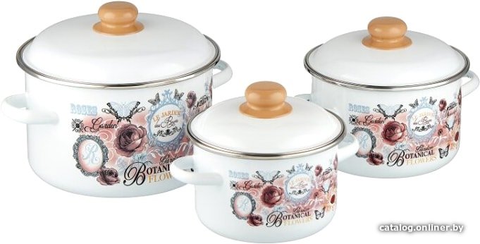 Набор кастрюль Appetite Roses 1KB191M