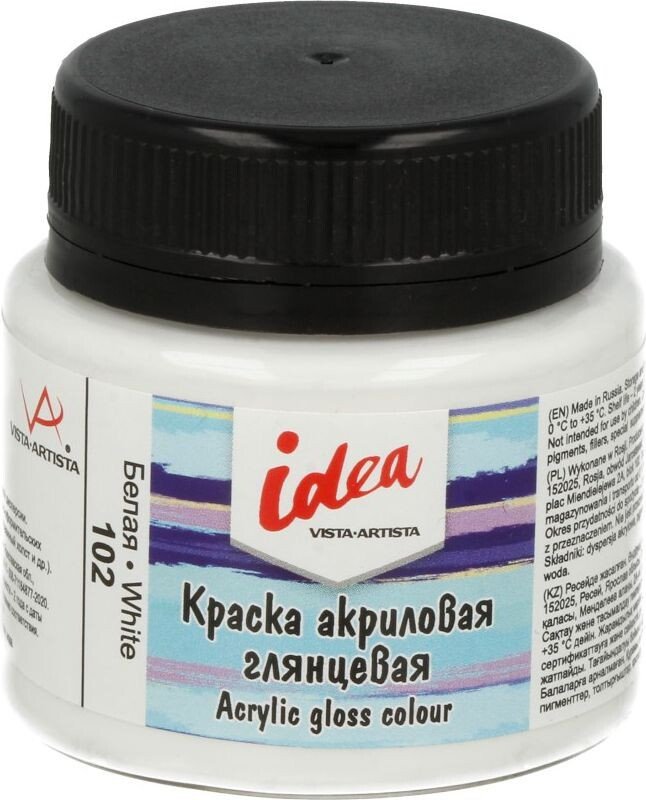 

Акриловая краска Vista-Artista idea IGA-50 (50 мл, 102 белый/white)