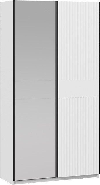 

Шкаф-купе Трия Оскар Тиффани Т2 1200 282720 (черный/белый снег/белый софт)