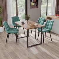 Кухонный стол Mio Tesoro Tako 100x60 (дуб золотой крафт/черный)